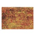 thumbnail image 1 of Burnt Orange Cutting Board, Vintage Mosaic Background Quadratic Little Geometric Squares Faded Print, Decorative Tempered Glass Cutting and Serving Board, Large Size, Orange Mustard, by Ambesonne, 1 of 1