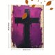 thumbnail image 3 of Qisvanset Framed Canvas Wall Art 12x16 Inch Purple Romans Minimal Bible Verse Digital Art, 3 of 5