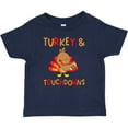 thumbnail image 3 of Inktastic Turkey and Touchdowns Cute Thanksgiving Football Design Boys or Girls Baby T-Shirt, 3 of 5