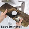 thumbnail image 6 of Fuzoiu Football Loving Hamster Print Kitchen Faucet Suction Pad, Sink Splash Guard Faucet Mat, Faucet Handle Drip Catcher Tray Drying Mat For Bathroom Kitchen Bathroom Countertop, 6 of 7