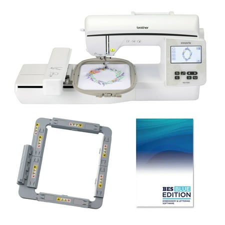 Brother Innov-is NQ1700E Embroidery Machine with BES Blue Embroidery Software and Magnetic Sash Frame SAMF180 a $699 Value!
