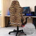 thumbnail image 5 of KUIFORTI Brown Leopard Print Gaming Chair Seat Cover Comfortable Gaming Chair Seat Cover with Armrest Cover Elastic Polyester for Home, Shop, Living Room, Office, 5 of 7