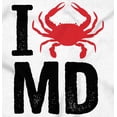 thumbnail image 2 of Maryland I Love MD Crabby State Pride Hoodie Sweatshirt Women Men Brisco Brands M, 2 of 6