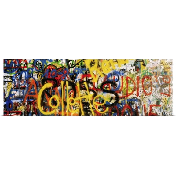 Great BIG Canvas | Rolled The Irish Image Collection Poster Print entitled Graffiti On The U2 Wall, Windmill Lane, Dublin, County Dublin, Ireland