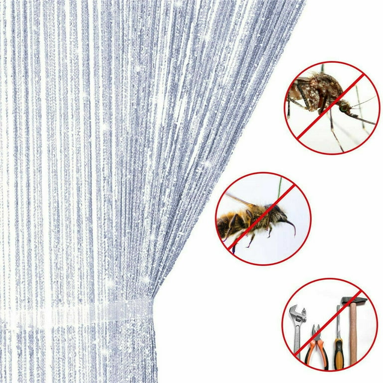 Hanging Beaded Curtains String Curtain Panels Door Fly Screen Room