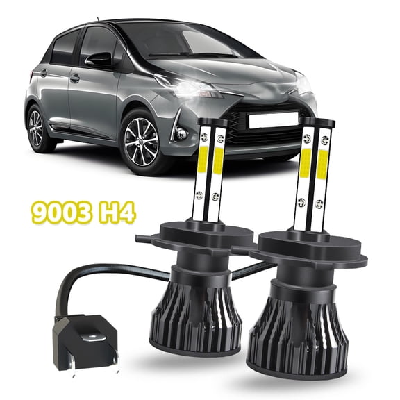 BSBSDJB Ultra White Fit for Toyota Prius 2004-2009 Pair H4 9003 LED Headlight Bulbs High Low Beam