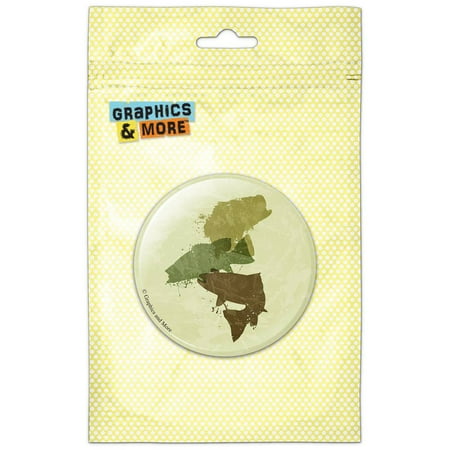 

Fish Design Fishing Bass Trout Hunting Camo Refrigerator Button Magnet