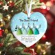 thumbnail image 5 of Adorno de cristal marino "Brindemos por la amistad" | Frase conmovedora para las fiestas | Riéndonos y lidiando con idiotas | Decoración para el árbol de Navidad de mejores amigas, 5 of 8