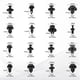 thumbnail image 5 of 620 piezas Clips de retención de automóvil Kit de sujetadores de plástico Clips de remache de guardabarros 16 tamaños más populares Juego de remaches de pasador de empuje automático para Toyota G, 5 of 5