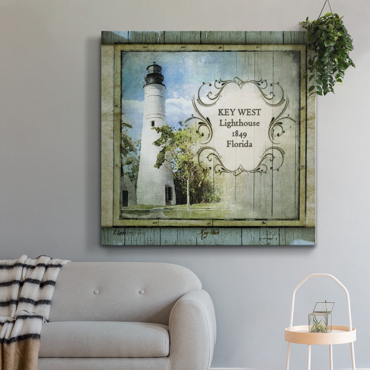 Wexford Home Florida Lighthouse VI-Premium Gallery Wrapped Canvas, 16" x 16" - Ready to Hang