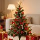 thumbnail image 3 of Christmas Tree Bauble Hanging Home Party Ornament Decor, Bauble Hanging Ornament, Home Party Decor, Festive Home Decor, Unique Christmas Tree Accents, Metal Frame Design, 2-Tier Structure, for, 3 of 8