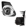 thumbnail image 3 of OEM Fog Lights Assembly Fit For 2011 2012 2013 Toyota Corolla, Driver & Passenger Led Driving Fog Lamps Replacement w/ H11 12V55W Halogen Bulbs + Wiring & Switch (Black Housing Clear Lens), 3 of 6