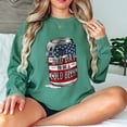thumbnail image 5 of 4th of July Sweatshirt - Funny USA Flag Beer Can Graphic “Bad Day to Be a Cold Beer” Pullover - Patriotic Drinking Party Shirt, 5 of 7