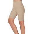 thumbnail image 4 of Luxalzxs 2PC Biker Shorts Women Fashion Solid Color High Waist Workout Leggings Yoga Sport Elastic Quarter Pants Shorts Gym Athletic Fitness Running Leggings, 4 of 4
