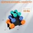 thumbnail image 5 of BalanceFrom Dumbbell Set with Stand (3lbs, 5lbs, 8lbs set), 5 of 7