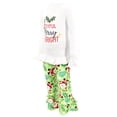 thumbnail image 3 of Unique Baby Girls Joyful Merry Bright Santa Christmas Outfit (18M, Green), 3 of 5