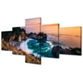 thumbnail image 1 of TISHIRON 5PCS Framed Canvas Wall Art Set,50"x24" McWay Falls Canvas Art Decor, 1 of 7