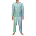 thumbnail image 4 of Kll Beautiful Glitter Sleepwear Mens Flannel Pajamas,Long Cotton Pj Set, 4 of 9