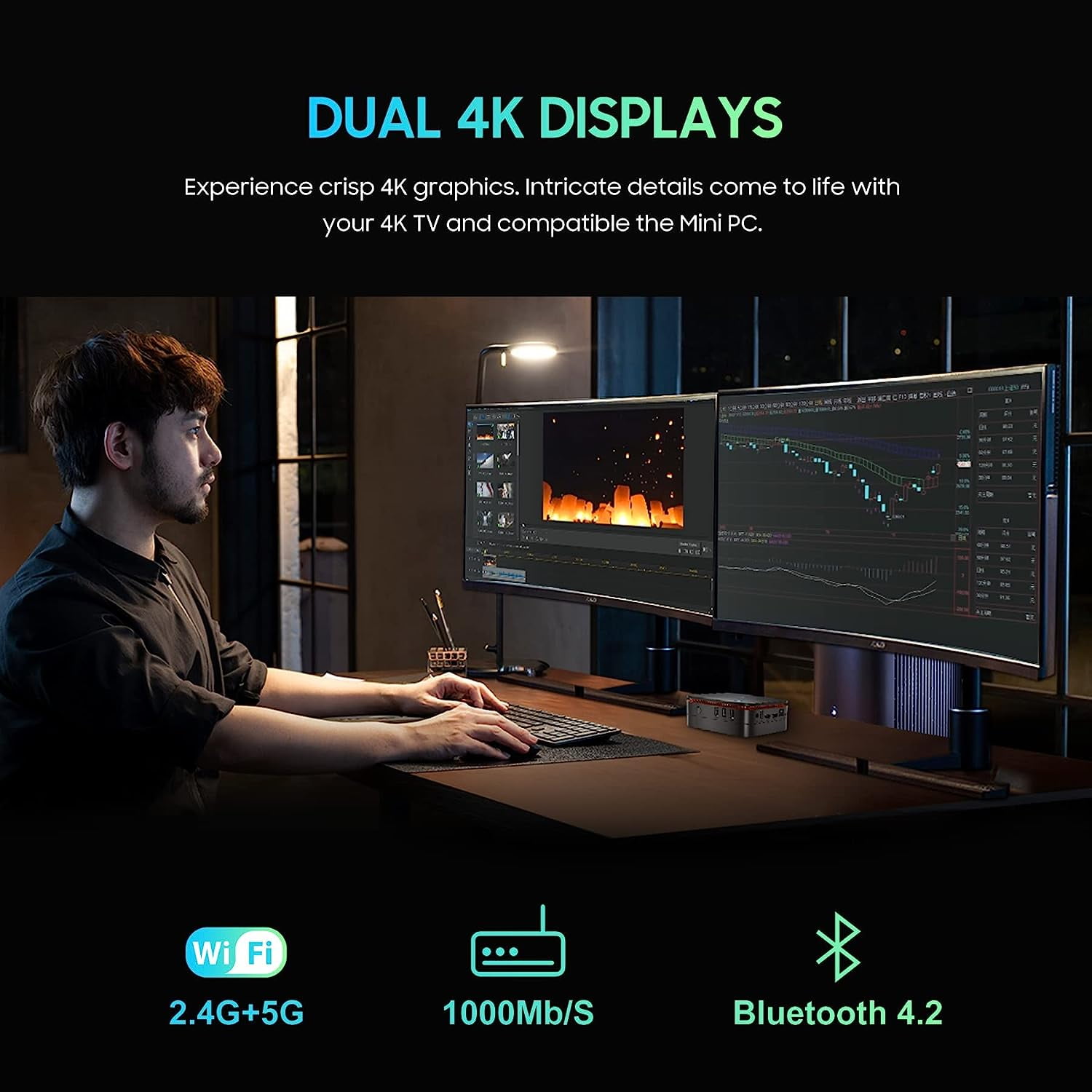 Blackview MP60 Mini PC, 16GB DDR4, 512GB SSD, Intel 12th Gen 3.4GHz, 4K UHD Graphics, Windows 11, Dual HDMI - Walmart.com Blackview MP60 Mini PC, 16GB DDR4, 512GB SSD, Intel 12th Gen 3.4GHz, 4K UHD Graphics, Windows 11, Dual HDMI - Walmart.com