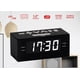 thumbnail image 3 of HANNLOMAX HX-144CR Radio despertador, radio PLL AM/FM, pantalla LED de 1,2", reloj digital con alarma dual, solo funcionamiento con CA. (LED negro_blanco), 3 of 5