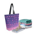 thumbnail image 2 of FORMRS Womens Canvas Tote Bag with Zipper Inner Pocket Shoulder Handbag, Gradient Love, 2 of 7