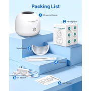 Dental Ultrasonic Retainer Cleaner Machine, 45kHz Dental Cleaning Pod with 2 Modes, Digital Timer & 200ML Capacity for Denture, Mouth Guard, Aligner, Night Guard, Braces, Toothbrush Head & Jewelry