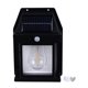 thumbnail image 1 of Outdoor Solar Tungsten Wall Light 1800mAh Waterproof Motion Sensing Exterior Wall Mount Lighting for Yard Wall Decor Black, 1 of 5