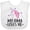 AA-White, variant on Inktastic My Oma Loves Me Girl Unicorn Girls Baby Bib