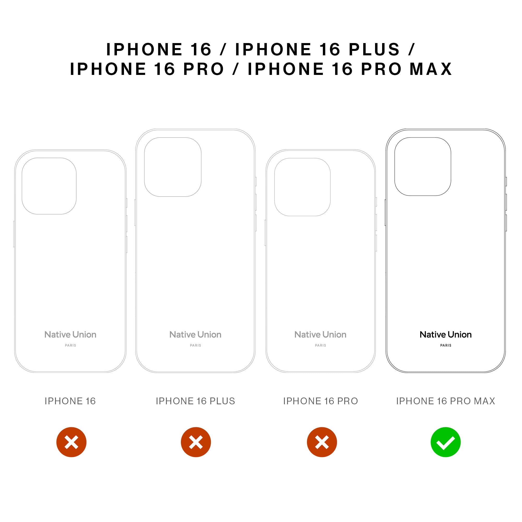 Native Union Active Case – 10ft Drop Protection –Compatible with iPhone 16 Pro Max (Sandstone)