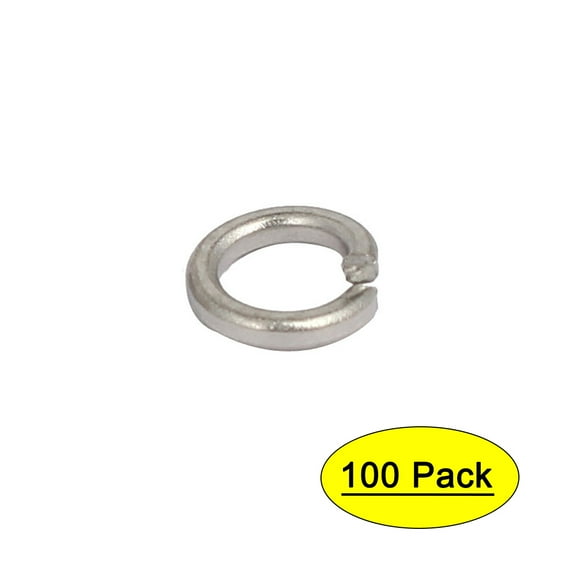 M3 Inner Diameter 316 Stainless Steel Split Lock Spring Washers Gasket 100Pcs