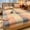Twin(39.37"*74.8"), variant on 3pcs Grid Cloud Pattern Print Bed Sheet Set - Soft and Comfortable Bedding with 1 Bed Sheet and 2 Pillowcases for Bedroom and Guest Room
