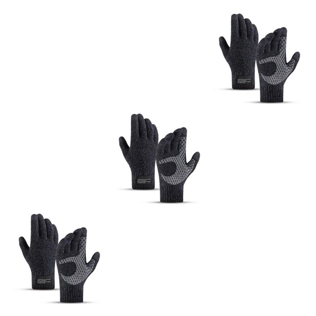 Eigraketly 1 par de guantes de ciclismo, accesorio de ropa, cubierta de manos gruesas, guante de invierno deportivo para pantalla táctil térmica para No.2 3piezas Eigraketly CBP229436