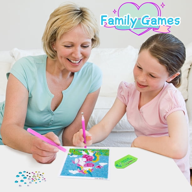 Diamond Painting Enfant, Diamant Complet Licorne, Peinture Diamant Enfants Filles Cadeau Pour