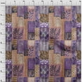 thumbnail image 4 of oneOone Georgette Viscose Medium Purple Fabric Plants Watercolor Mix Leaf Sewing Fabric By The Yard Printed Diy Clothing Sewing Supplies 42 Inch Wide, 4 of 4
