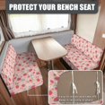 thumbnail image 2 of HELLHERO Stretch Rv Dinette Cushion Covers with Strawberry Floral, 2 Piece Polyester Covers Fit for Camper Dinette Booth Seats and Sofa, 2 of 9