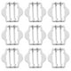 thumbnail image 1 of WORGEOUS 10 unids traje chaleco hebillas metálicas ropa botones cintura cinturón hebillas decoración, 1 of 7