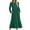 Green1, variant on GigrtiJin Women Long Sleeve Crewneck Dress Fall Casual Fashion Ruffle Hem Solid Color Dresses with Pockets