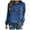 11 Blue, variant on Feimerou Womens Long Sleeve Tops Plus Size Crewneck Graphic Sweatshirts Classic Fit Dandelion Printed Casual Pullover Top