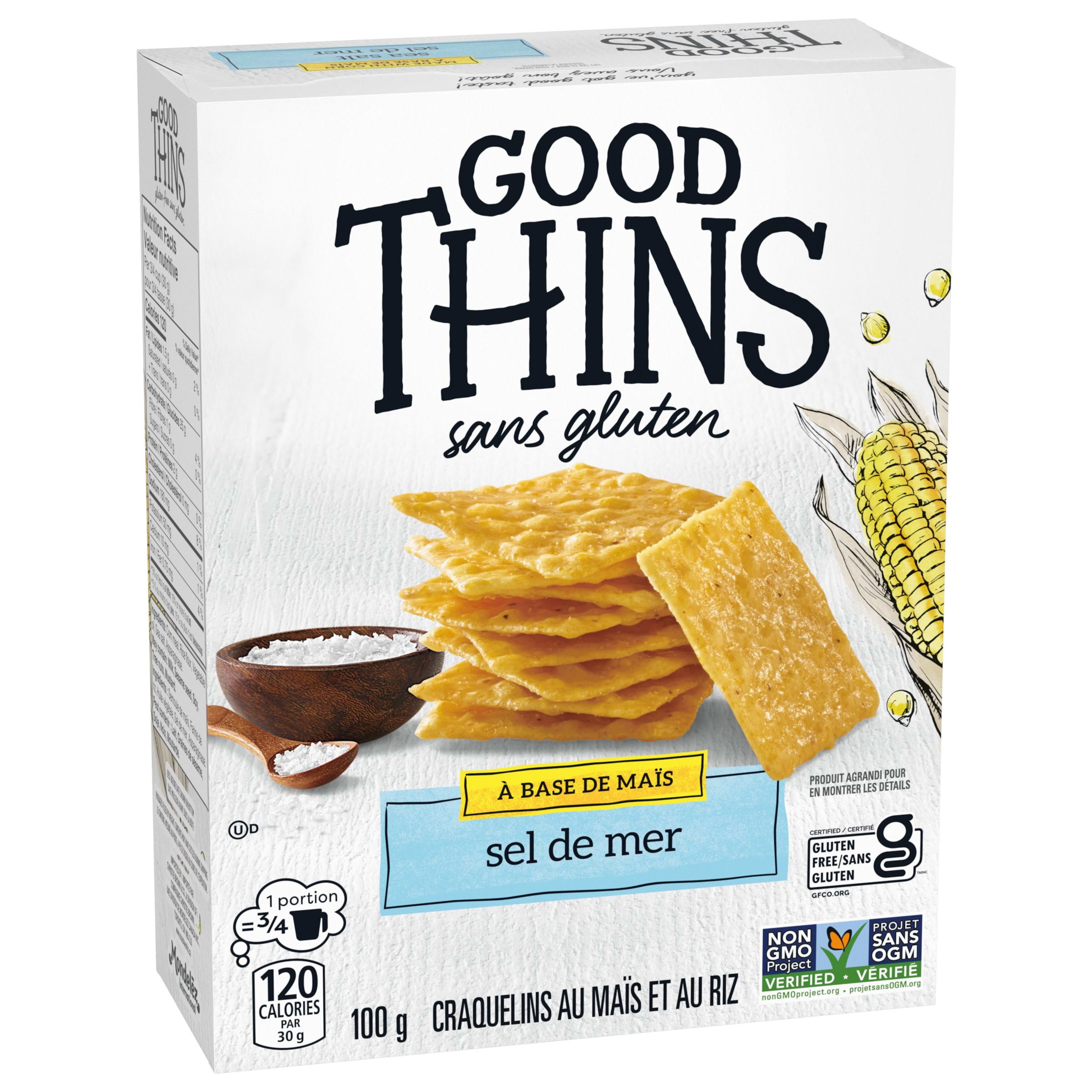 Craquelins GOOD THINS Maïs, sel de mer 100g