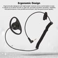 thumbnail image 4 of D Shape Earpiece, 3.5mm Coiling Design Comfortable Ear Hook Earpiece  For  Talkies, 4 of 8