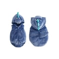 thumbnail image 2 of RUINIXCW Nebworn Baby Halloween Dinosaur Costume Infant Baby Girl Boy Halloween Outfit Fall Winter Warm Plush Sleeveless Hood Romper Playsuit with Tail, 2 of 10