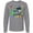 AC-Heather Grey, variant on Inktastic 100 Days of School Colorful Stars Long Sleeve T-Shirt