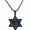 Black-Tone, variant on Star of David “Chai” Pendant Necklace with 23.6" Chain – Stainless Steel, Gold-Tone, or Black-Tone Judaica Necklace for Men & Women (Yellow Gold-Tone)