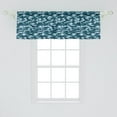 thumbnail image 2 of Ambesonne Blue Valance Pack of 2, Camouflage Oceanic Colors, 54"X18", Slate Blue Pale Blue, 2 of 4