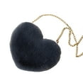 thumbnail image 2 of Bolso bandolera con cadena en forma de corazón para mujer y mujer, bolso de mano, de noche Gris oscuro Jinwen bandolera de mujer, 2 of 8