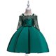 thumbnail image 1 of Vestido de niña Vestido de Princesa de Manga Larga Hueco de Encaje, Disfraz Vestido de Fiesta Vestido de Fiesta de cumpleaños Vestido de Navidad Vestido de niña de Flores para niños de 4 a 12 años, 1 of 2