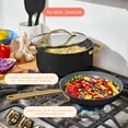 thumbnail image 5 of Beautiful 21-Piece Ceramic Nonstick Cookware Set with Pots and Pans, Bakeware, and Kitchen Tools, Black Sesame by Drew Barrymore, 5 of 18