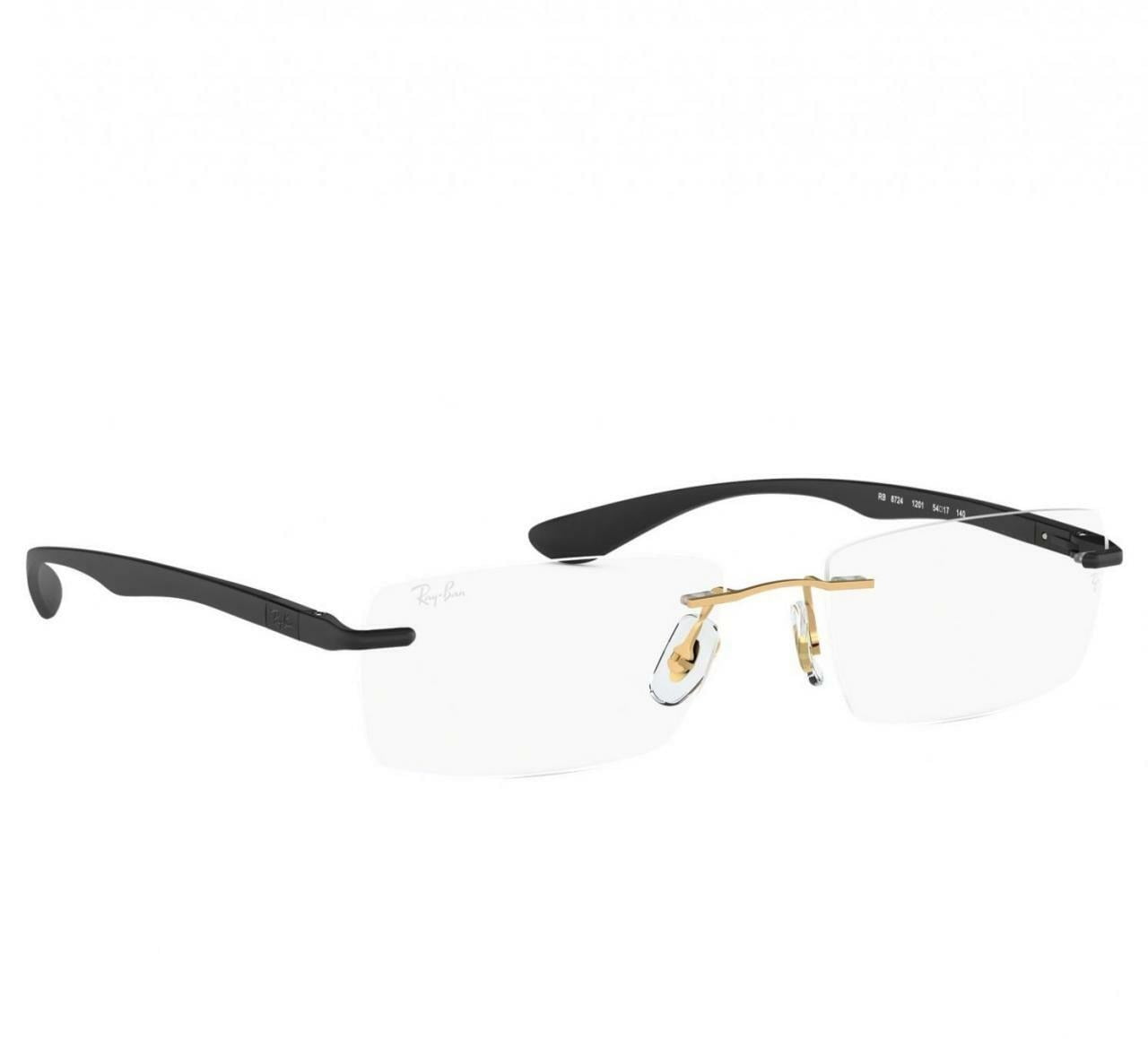 Typical rice order Ray-Ban RB8724-1201 Black Rimless Rectangular Metal Eyeglasses Frames -  Walmart.com