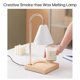 thumbnail image 3 of Aromatherapy Wax Melting Lamp Knob Switch Bedroom Bedside Wooden Night Light Smoke-free Fragrance Atmosphere Table Lamp, 3 of 5