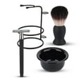 thumbnail image 3 of Men Beard Shaving Set Professional Safe Razor Brush Bowl Stand Holder Mustache Shaving Tool, 3 of 14